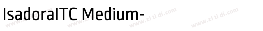 IsadoraITC Medium字体转换